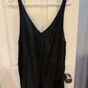 Acacia Swimwear Black Silk Romper
